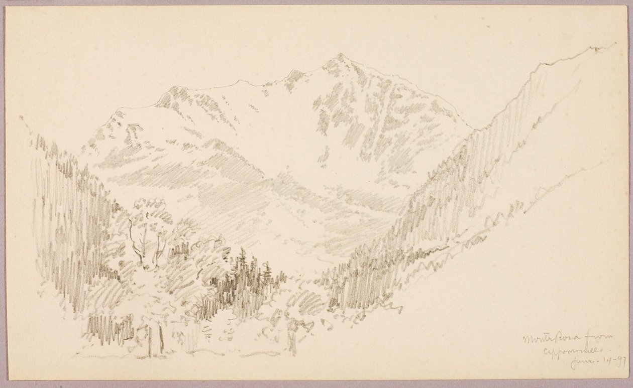 Monte Rosa a Ceppomorelli alkotó: George Elbert Burr