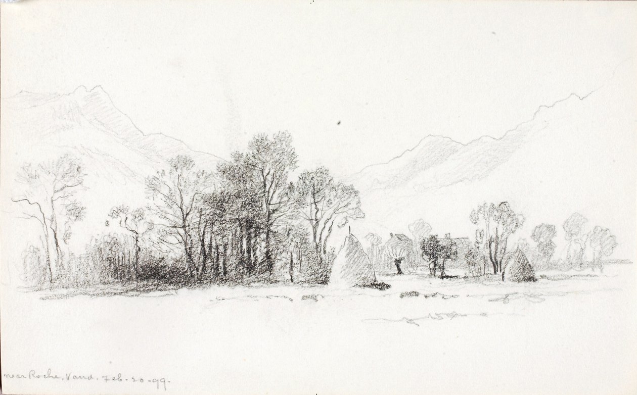 Roche közelében, Vaud alkotó: George Elbert Burr