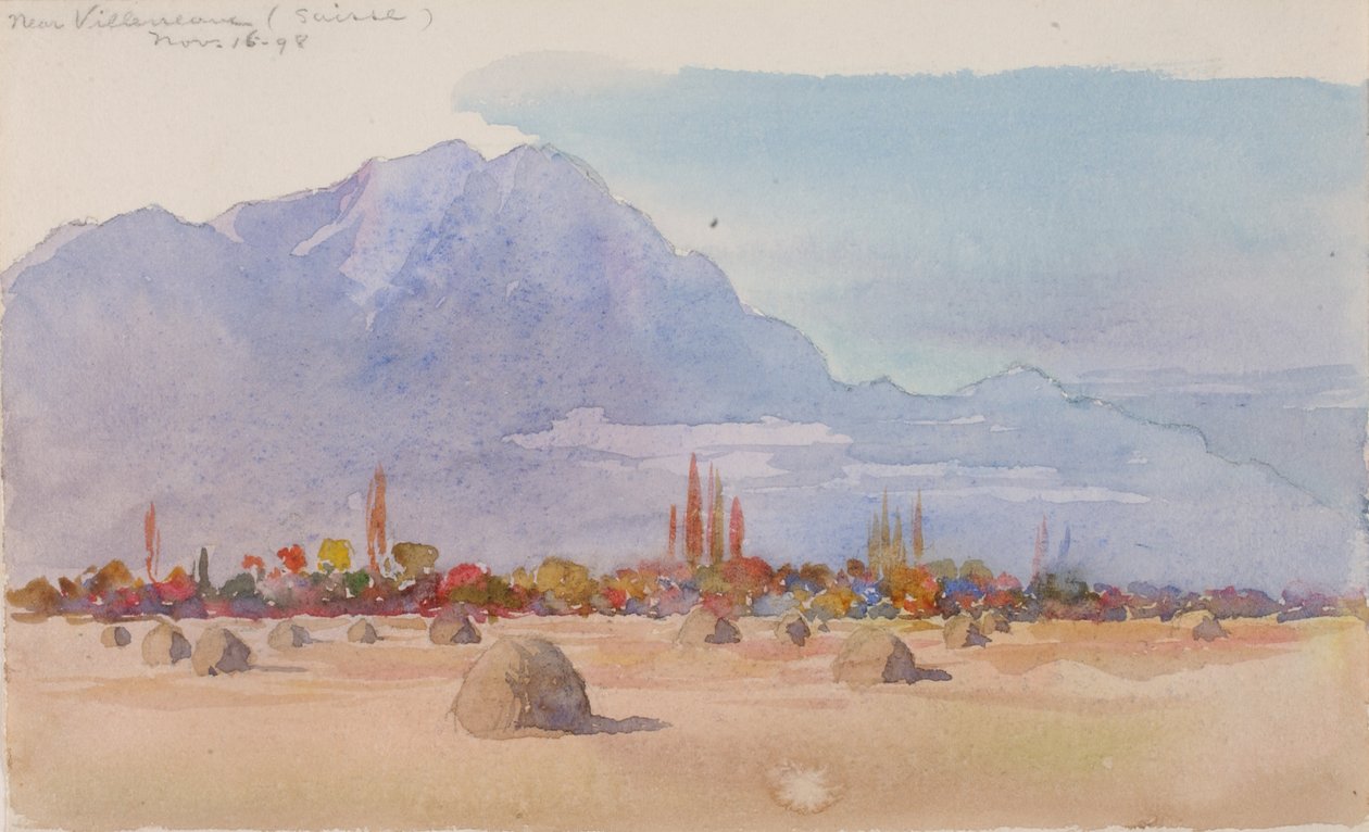 Villeneuve közelében, Suisse, 1898. alkotó: George Elbert Burr