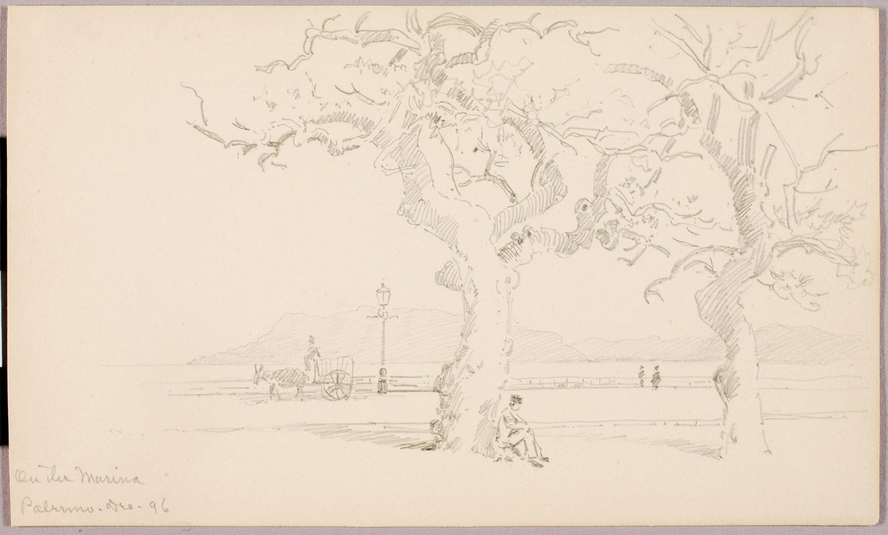 A kikötőben, Palermo alkotó: George Elbert Burr