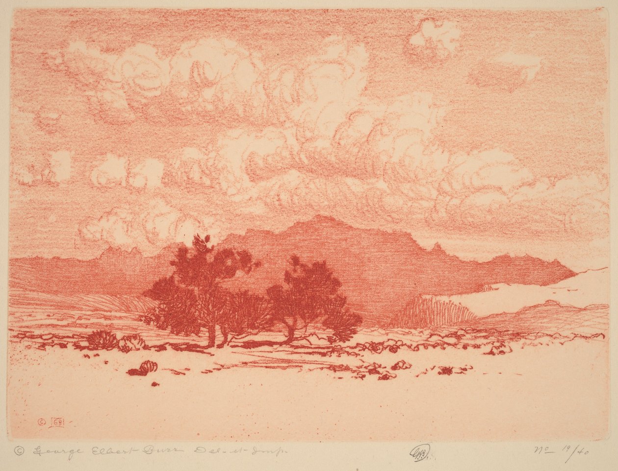 Palo verde fák alkotó: George Elbert Burr