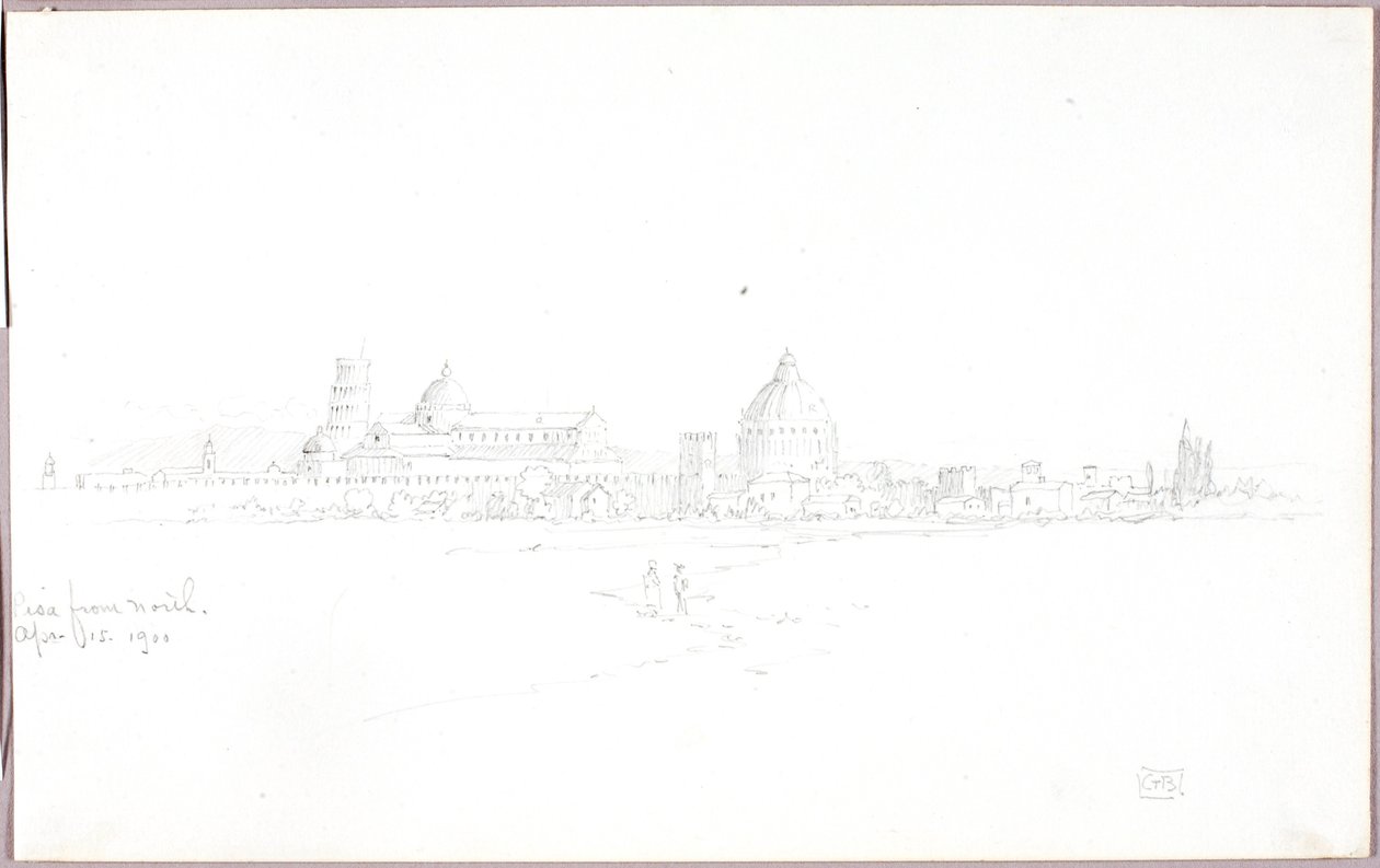 Pisa északról alkotó: George Elbert Burr