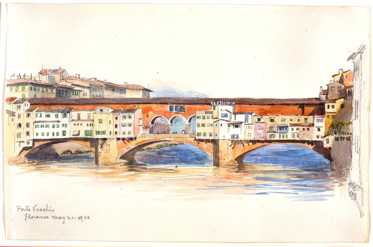 Ponte Vecchio, Firenze alkotó: George Elbert Burr
