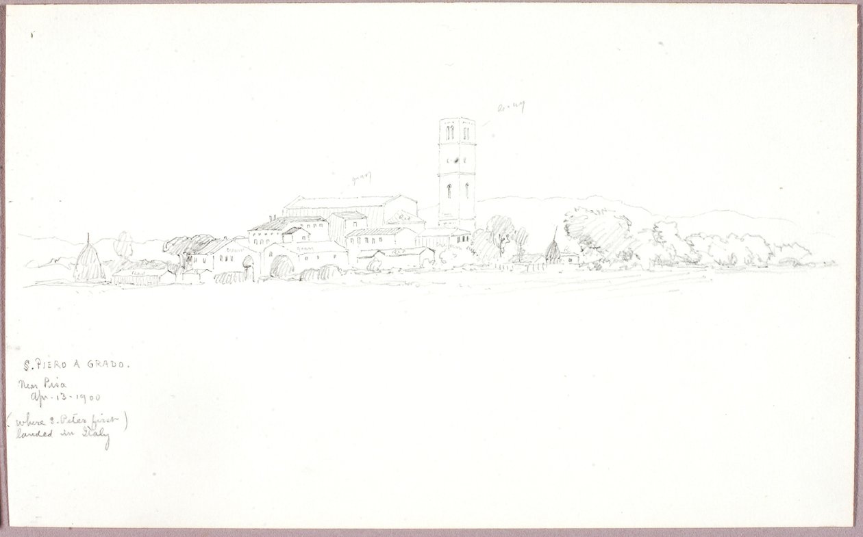 San Piero a Grado, Pisa közelében alkotó: George Elbert Burr