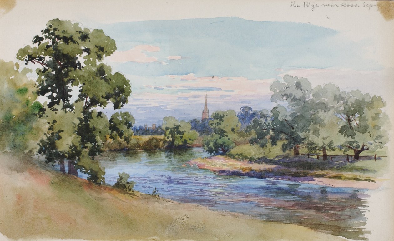 A Wye Ross közelében alkotó: George Elbert Burr