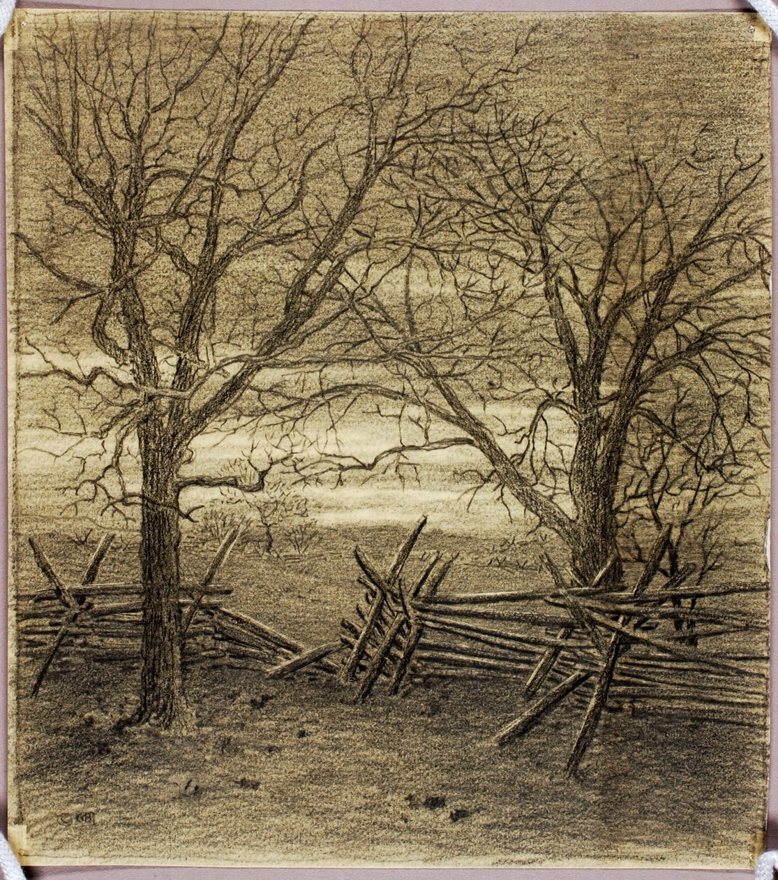 Cím nélkül, átrajzolási tanulmány novemberhez alkotó: George Elbert Burr