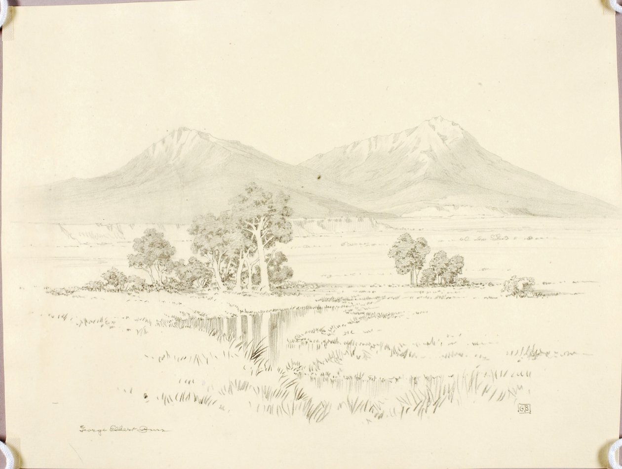 Cím nélkül (transzferrajz a Spanish Peakshez [no. 2]) alkotó: George Elbert Burr