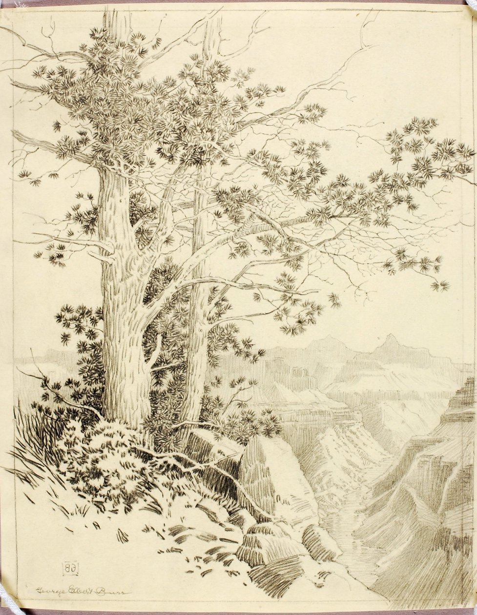 Cím nélkül (átviteli rajz nyomtatáshoz) alkotó: George Elbert Burr