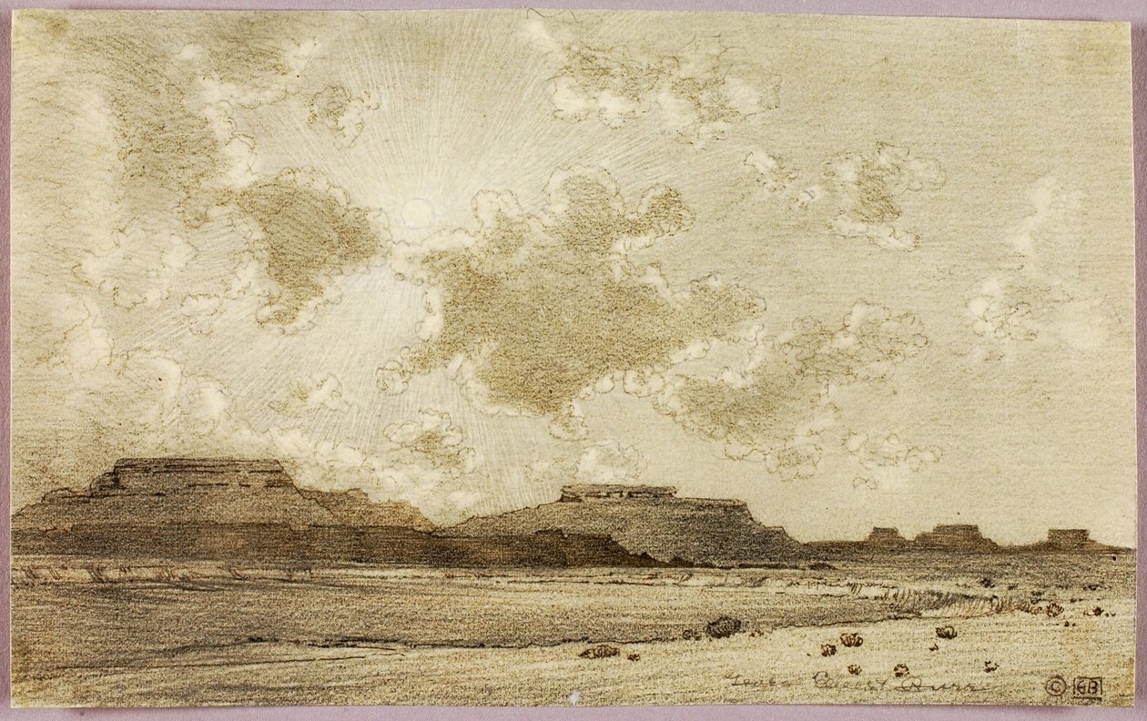 Cím nélkül (átvivő rajz nyomathoz) alkotó: George Elbert Burr
