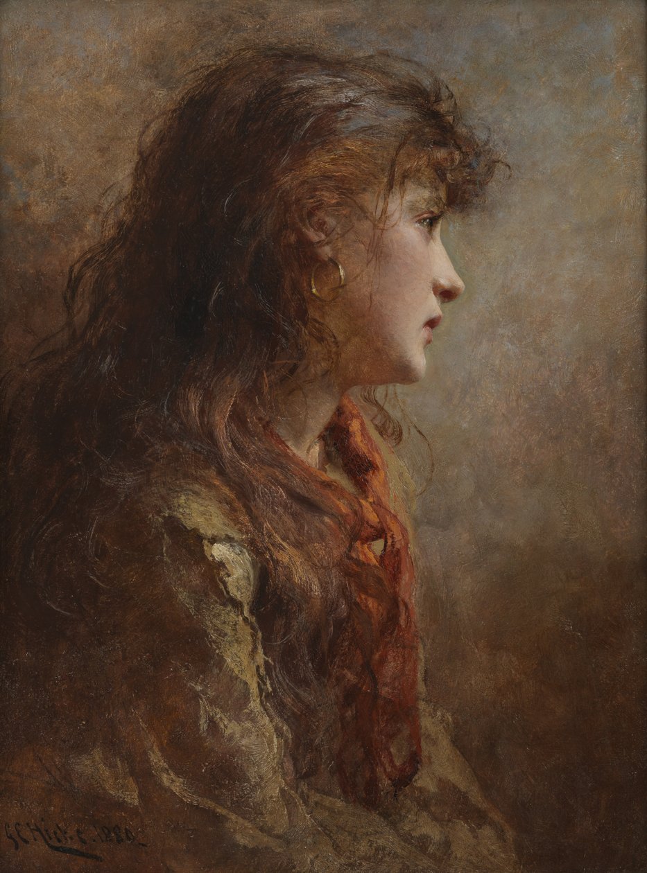 Egy cigánylány, 1880 alkotó: George Elgar Hicks
