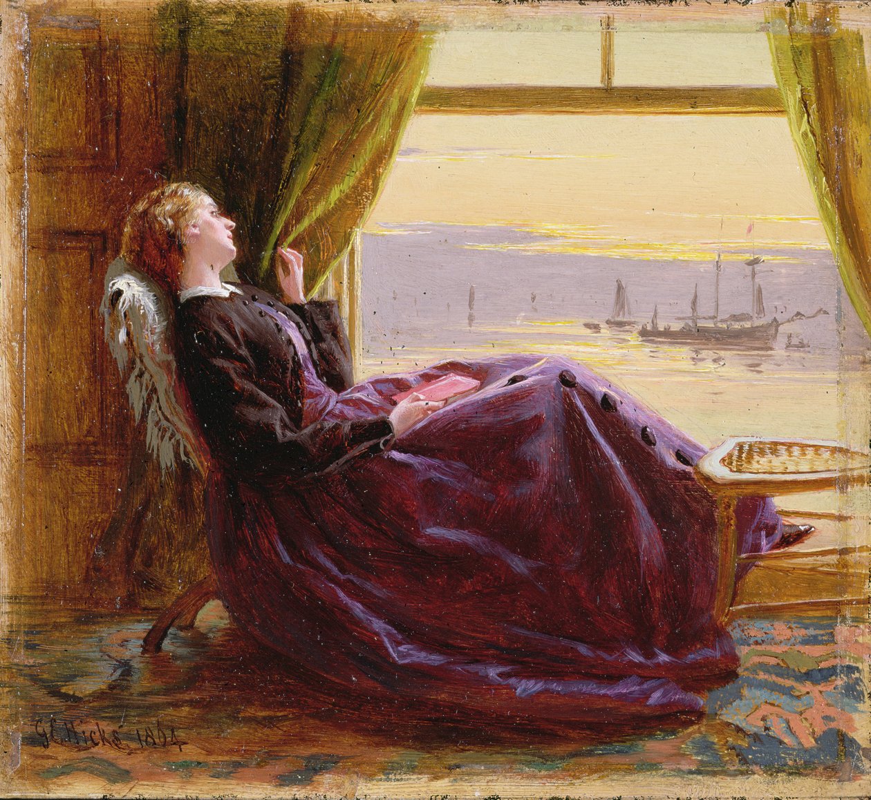 Estefelé- Tanulmány, 1864 alkotó: George Elgar Hicks