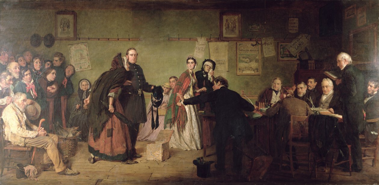 A Magisztrátusok előtt alkotó: George Elgar Hicks