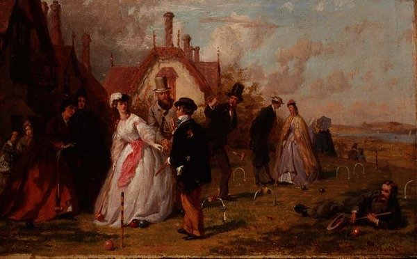 Krokett alkotó: George Elgar Hicks