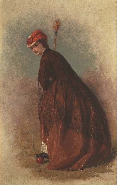 A krokettjátékos alkotó: George Elgar Hicks