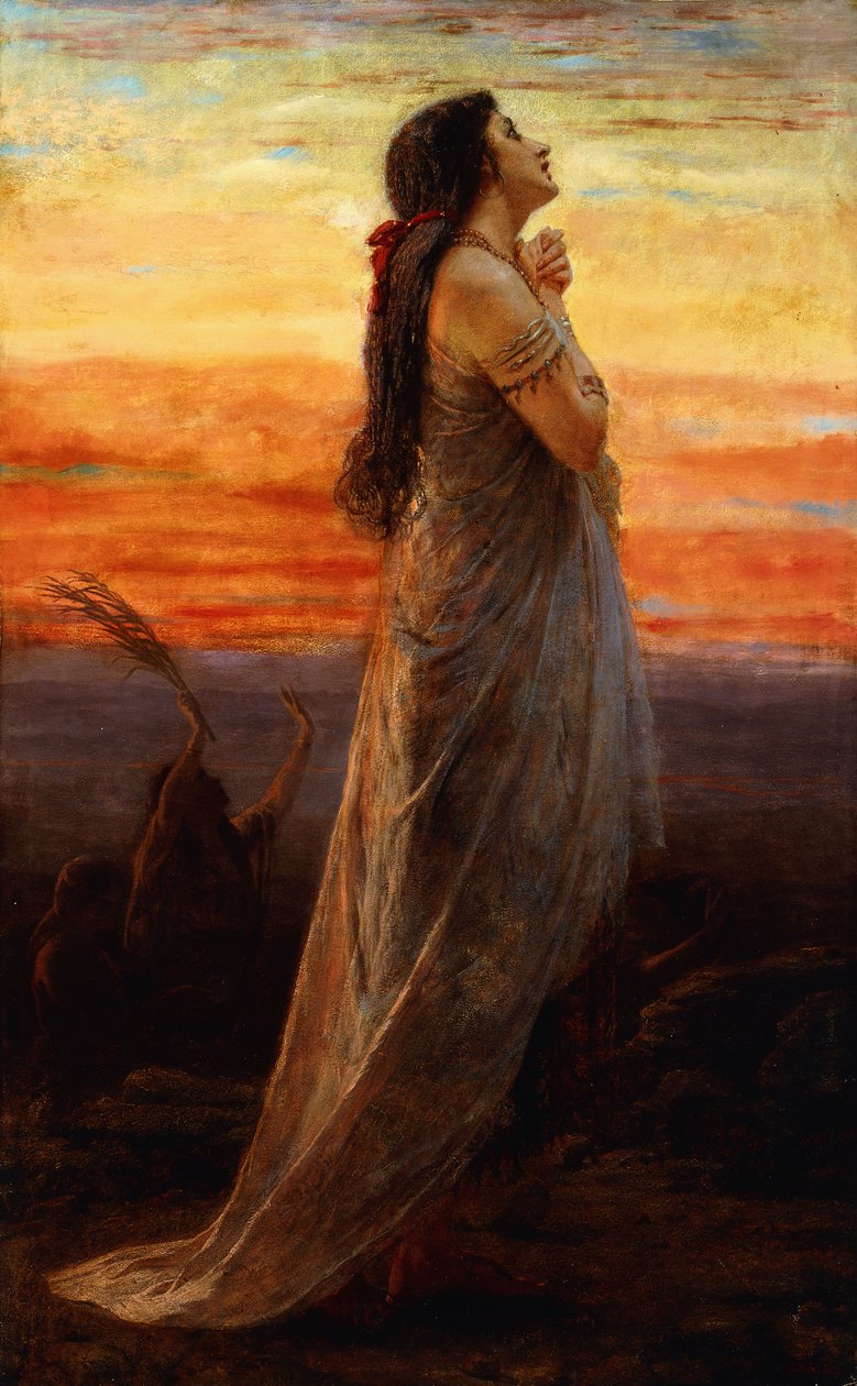 Jefte lányának siralma, 1871 alkotó: George Elgar Hicks