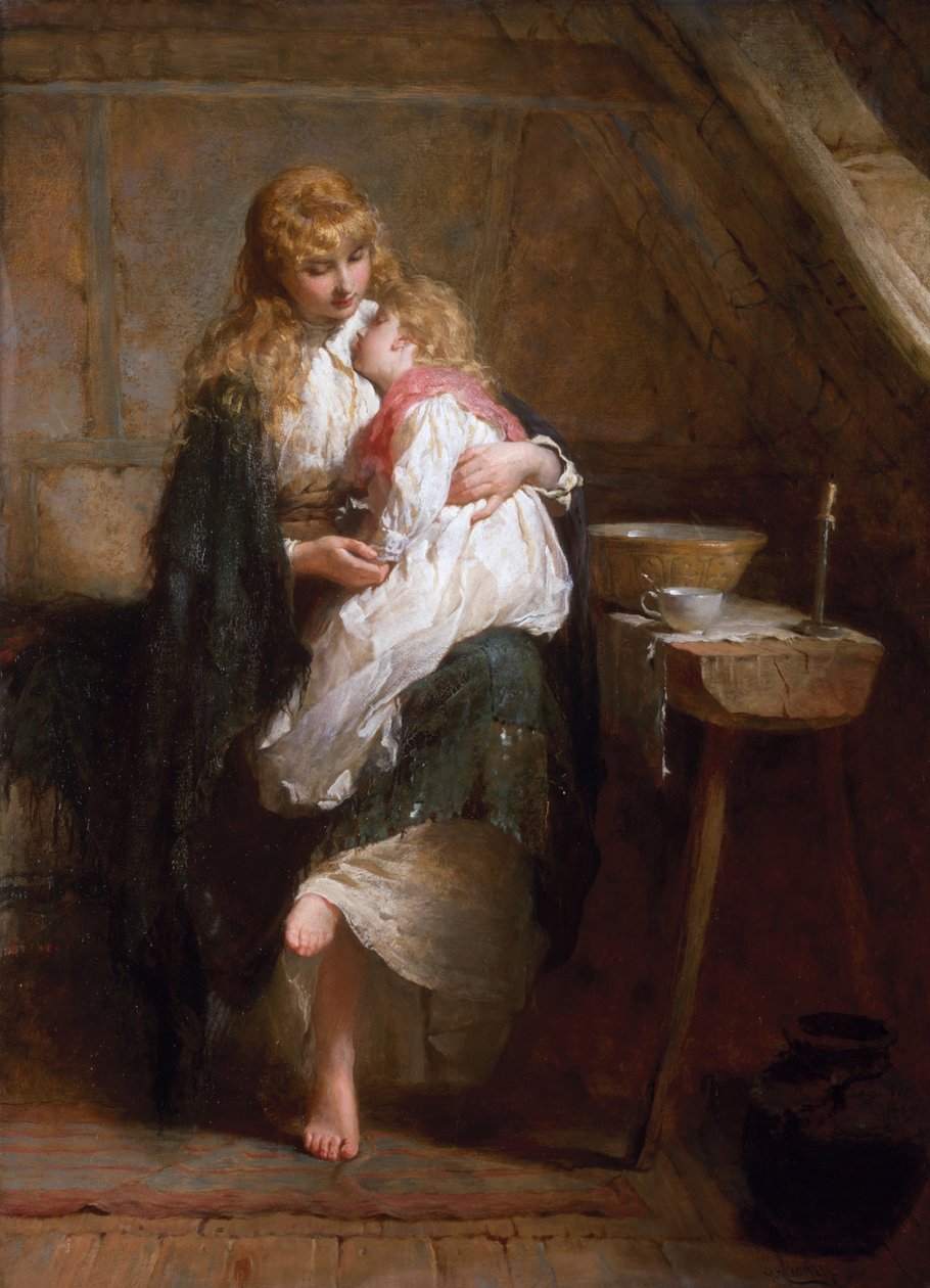 Az árvák, 1884 alkotó: George Elgar Hicks