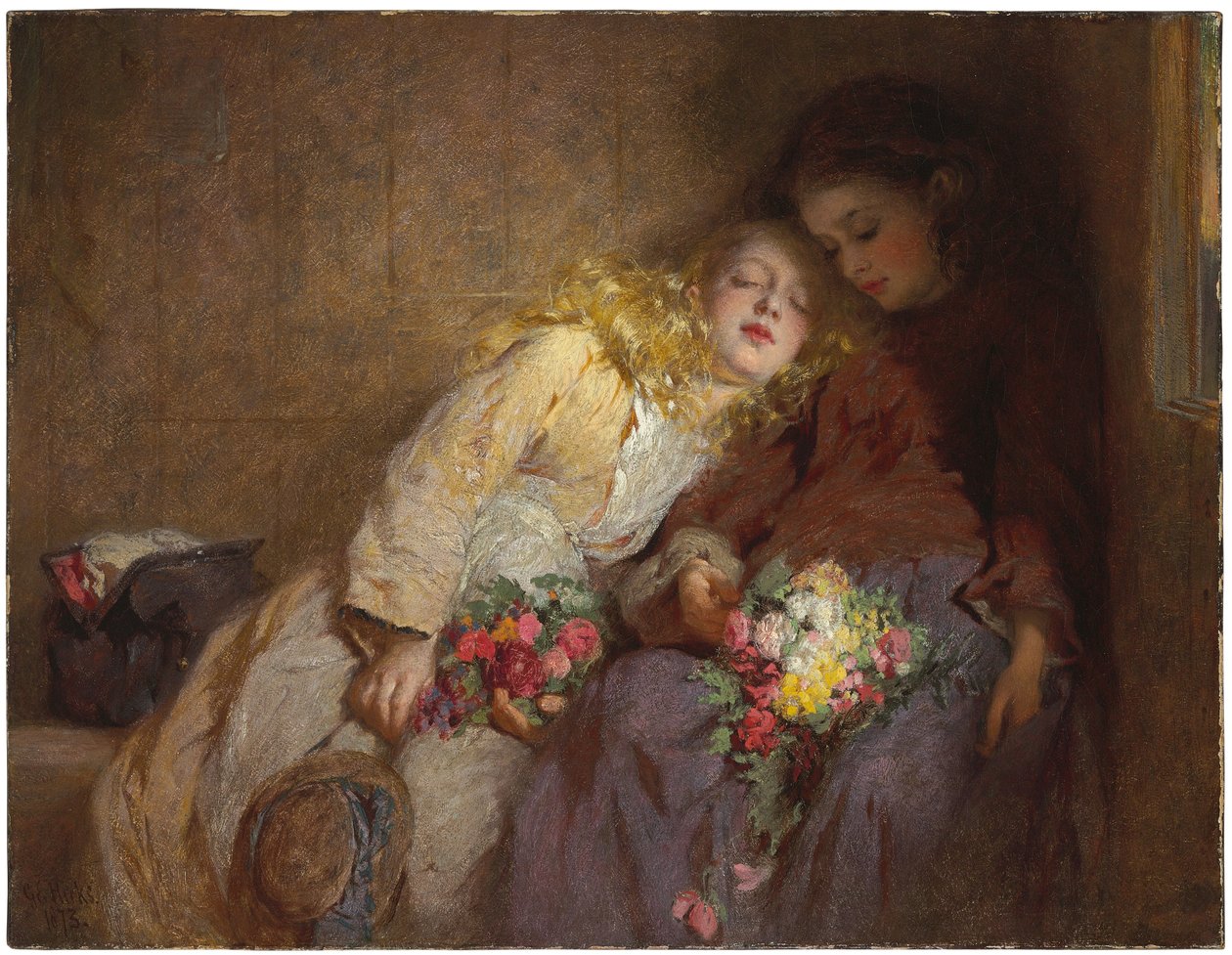 A hazatérés, 1873 alkotó: George Elgar Hicks