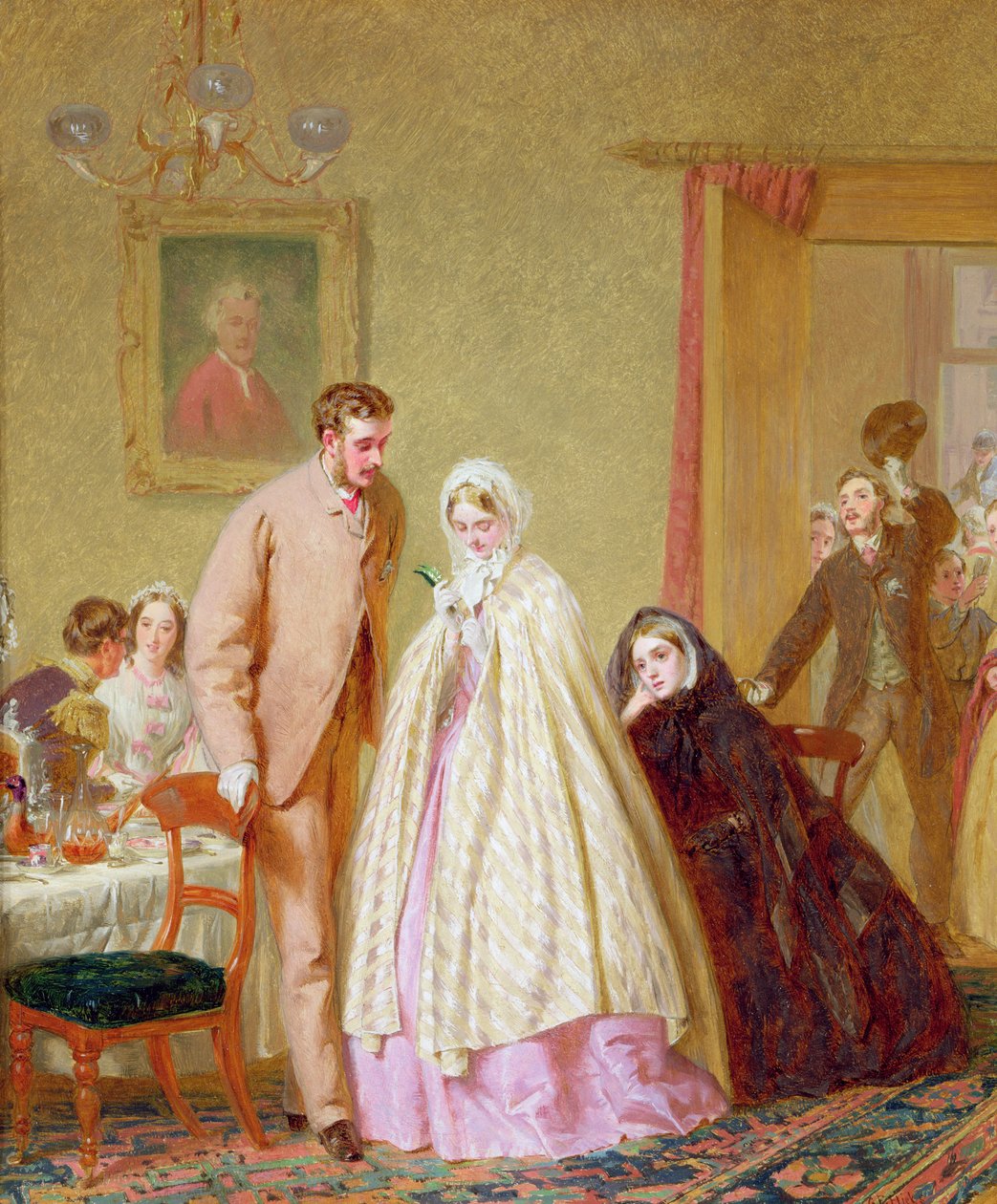 Az esküvői reggeli, 1862 alkotó: George Elgar Hicks