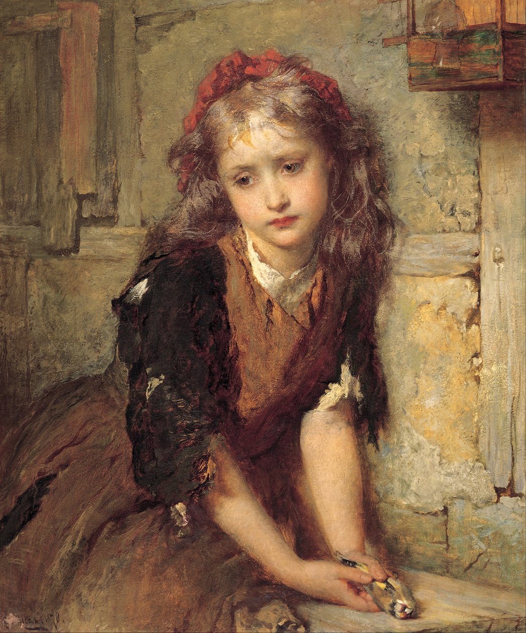 A döglött aranypinty (Minden, ami a szerelemre maradt) alkotó: George Elgar Hicks