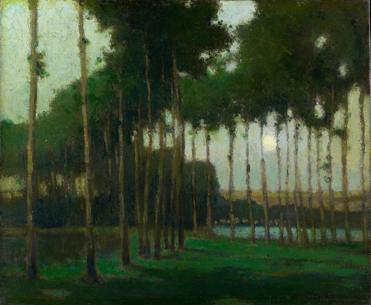 Holdfény táj (olaj, vászon) alkotó: George Elmer Browne