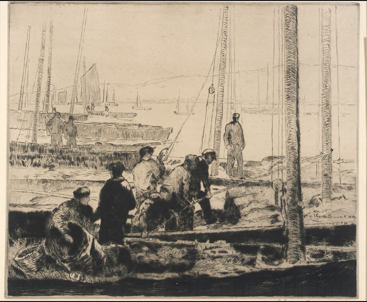 Szardínia flotta alkotó: George Elmer Browne