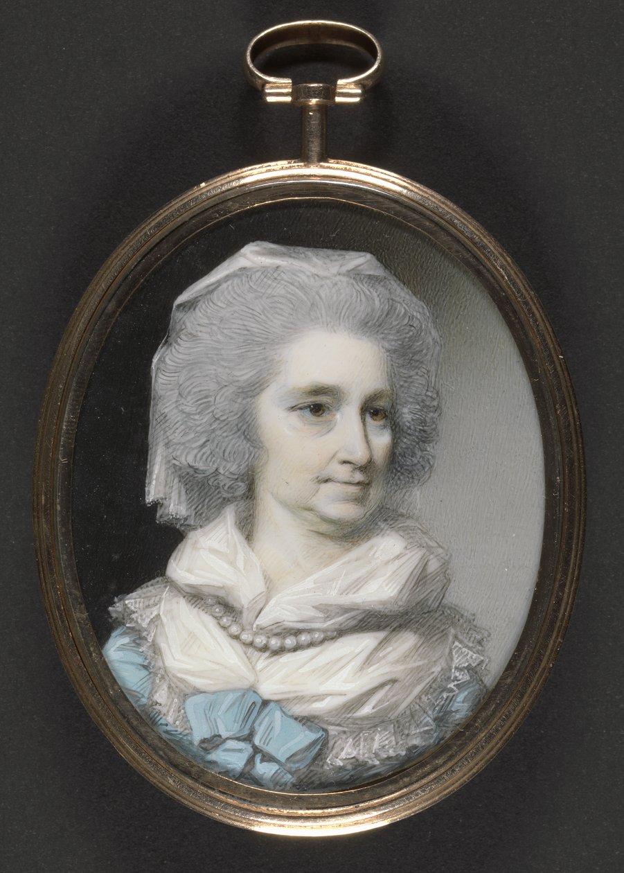Lady Grace Burnaby (wc és gouache elefántcsonton) alkotó: George Engleheart