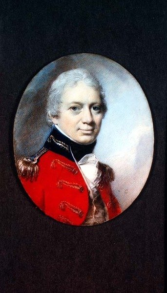 J. Houlton alezredes miniatúrája, a Wiltshire-i milícia, 1801 körül alkotó: George Engleheart