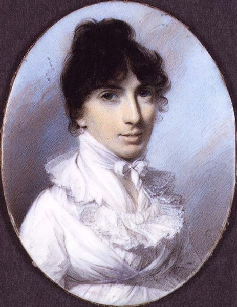 Miss Anne Seton miniatűrje alkotó: George Engleheart
