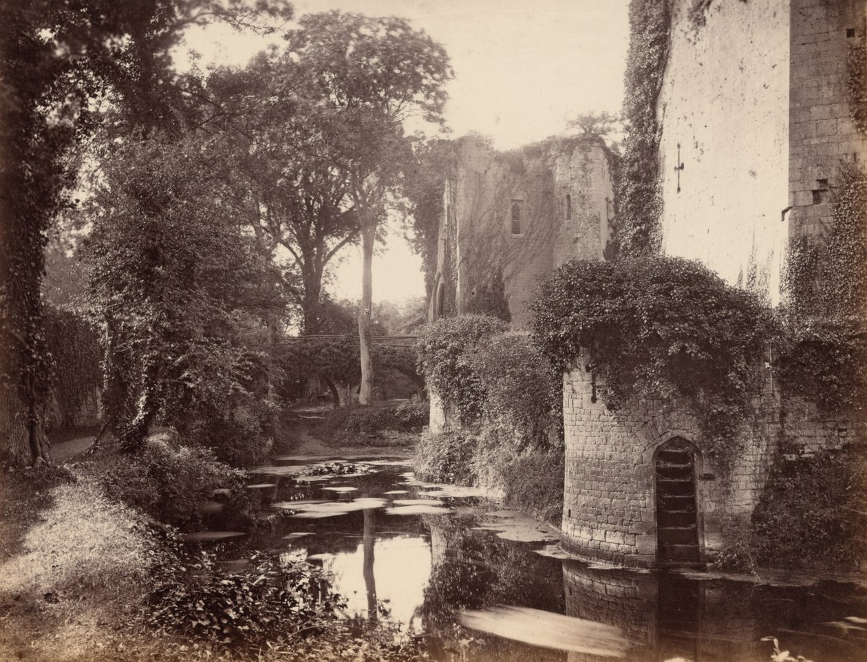Raglan Castle,1860-as évek (fotó) alkotó: George Esq. Shadbolt