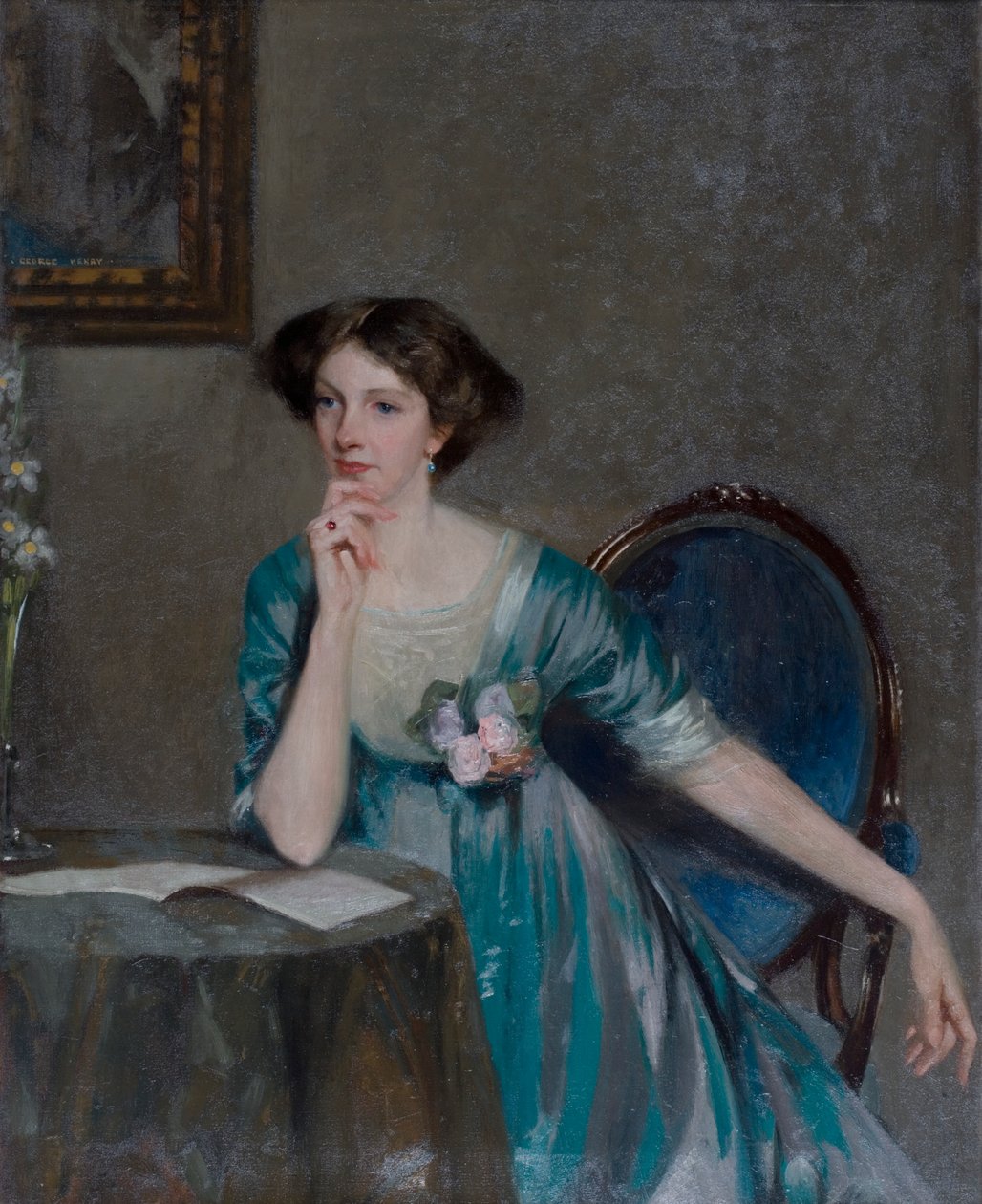 Lady Margaret Sackville portréja, 1910 körüli évek alkotó: George F. Henry