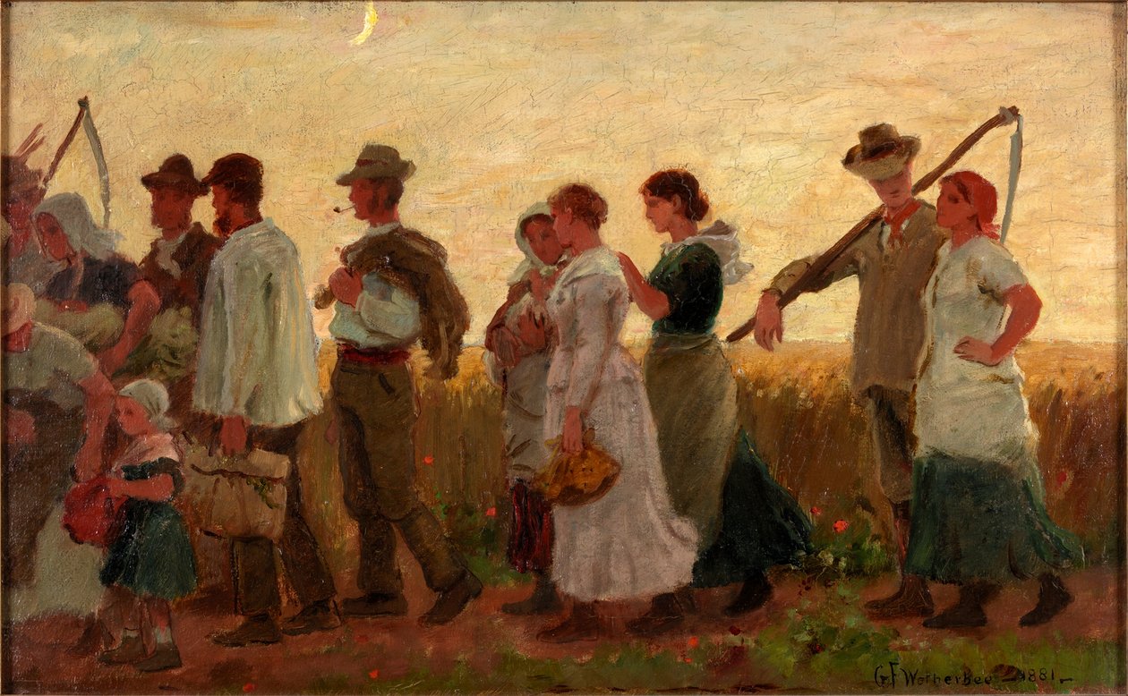 Az arató hold, 1881 alkotó: George Faulkner Wetherbee