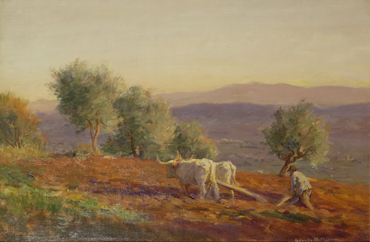 Ahol Virgil Sang, Ember szántó, 1912 alkotó: George Faulkner Wetherbee