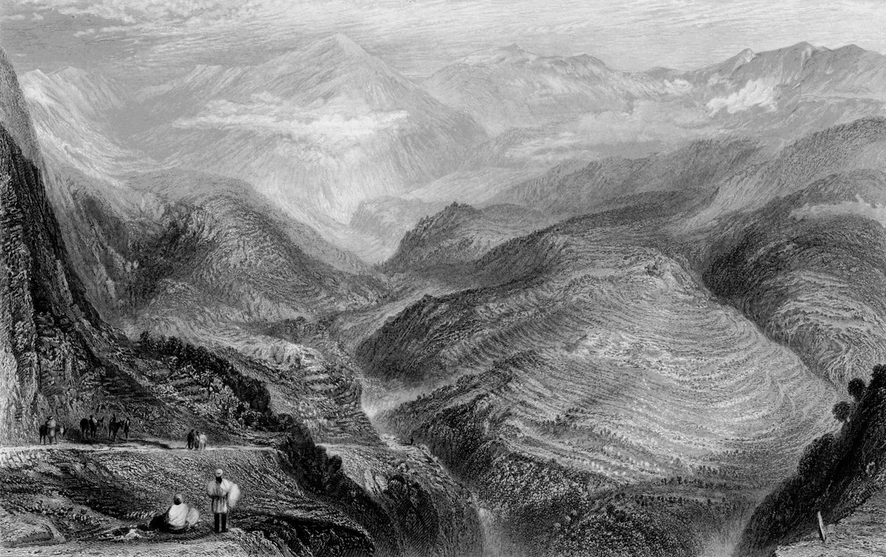 „Kilátás Jubbera közelében”, 1838. alkotó: George Francis White