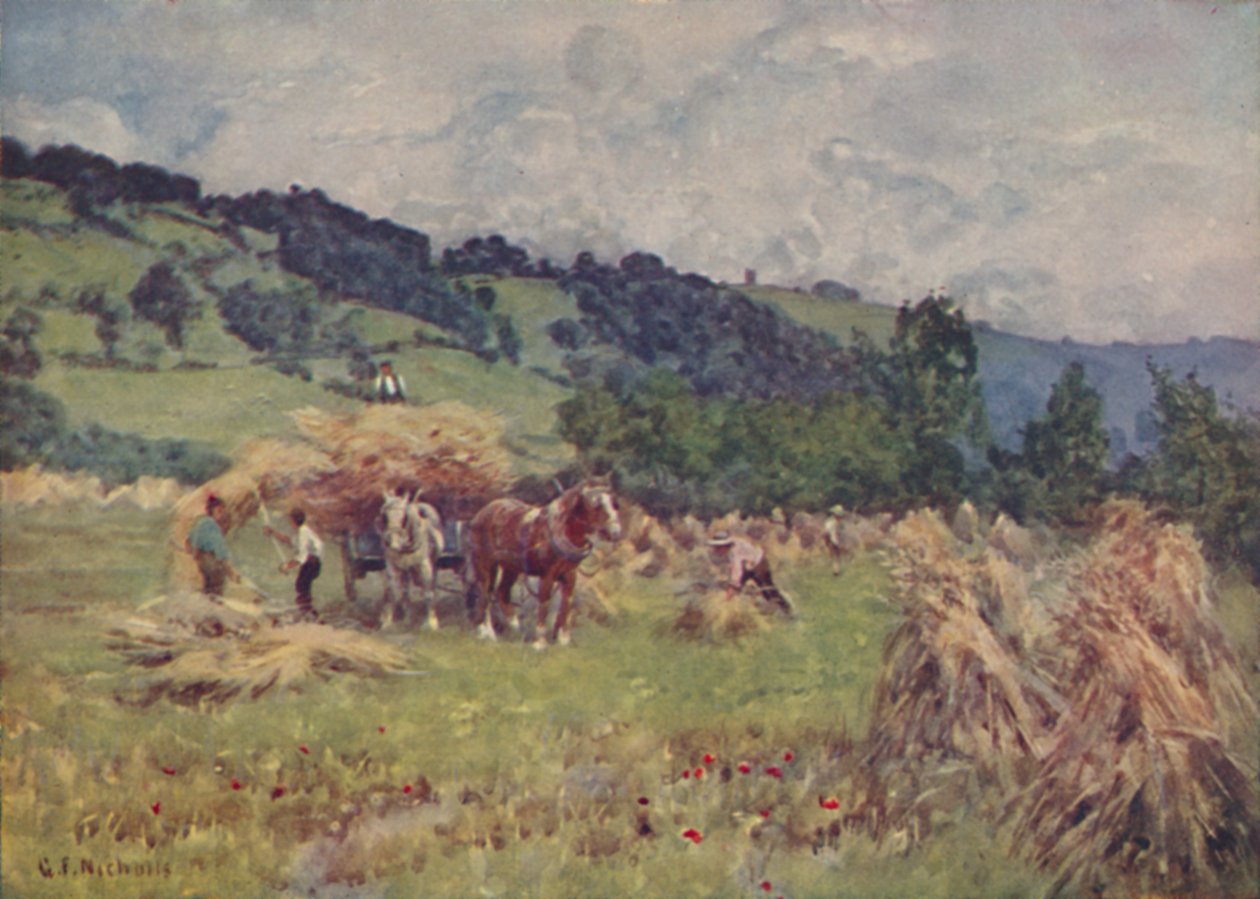 Egy kukoricatábla, 1910 alkotó: George Franck Nicholls