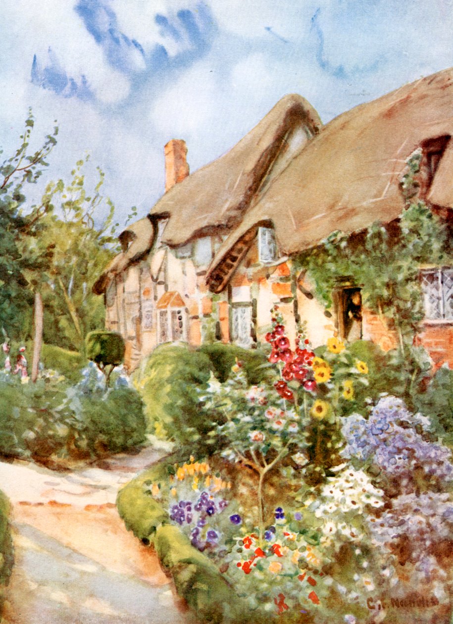 Anne Hathaways Cottage, Shottery, Warwickshire, 1924-1926. alkotó: George Franck Nicholls