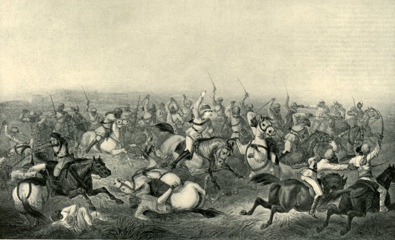 Hodsons Horse vádja Rhotuckban, 1857, 1901. alkotó: George Francklin Atkinson