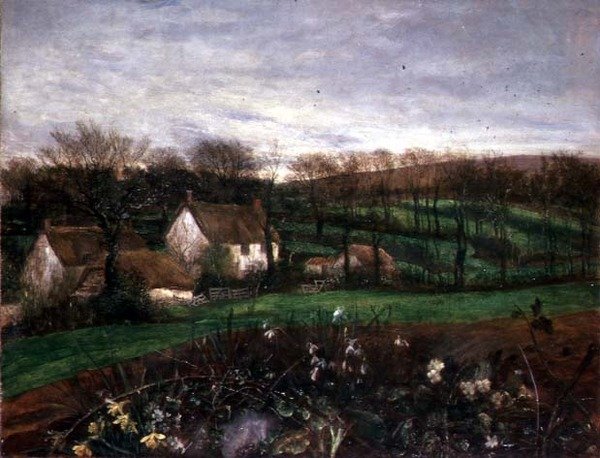 Vidám tavaszt az ablakomból alkotó: George Frederic Watts