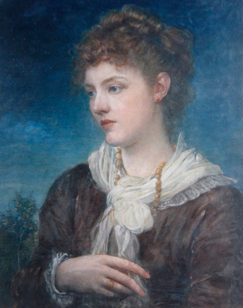 Calliope Coronio portréja, 1880 körül (olaj, vászon) alkotó: George Frederic Watts