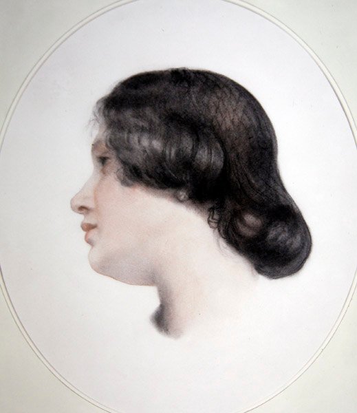 Mrs. Thoby Prinsep portréja, 1835 körül (színes kréták papíron) alkotó: George Frederic Watts