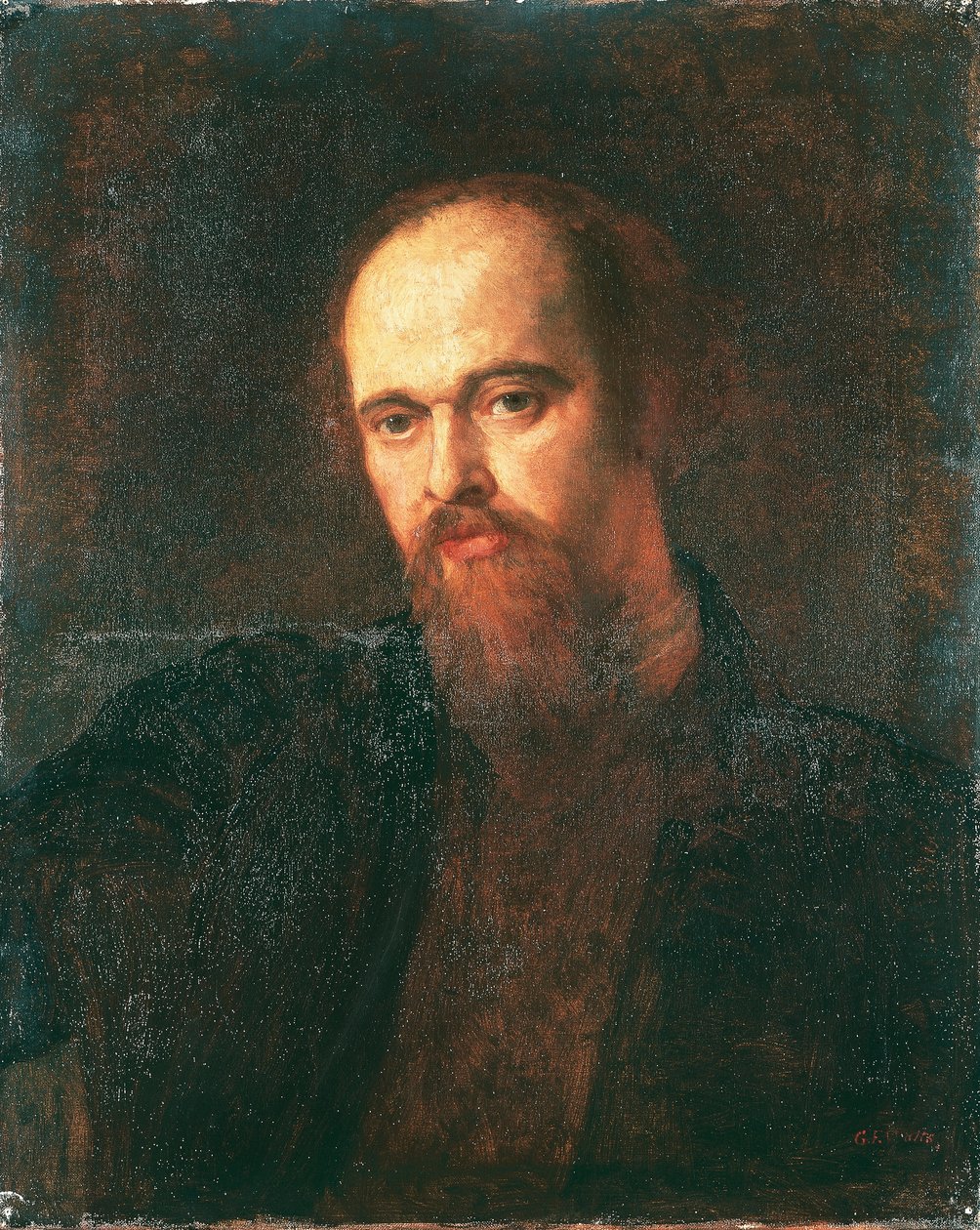 Dante Gabriel Rossetti festő portréja alkotó: George Frederic Watts