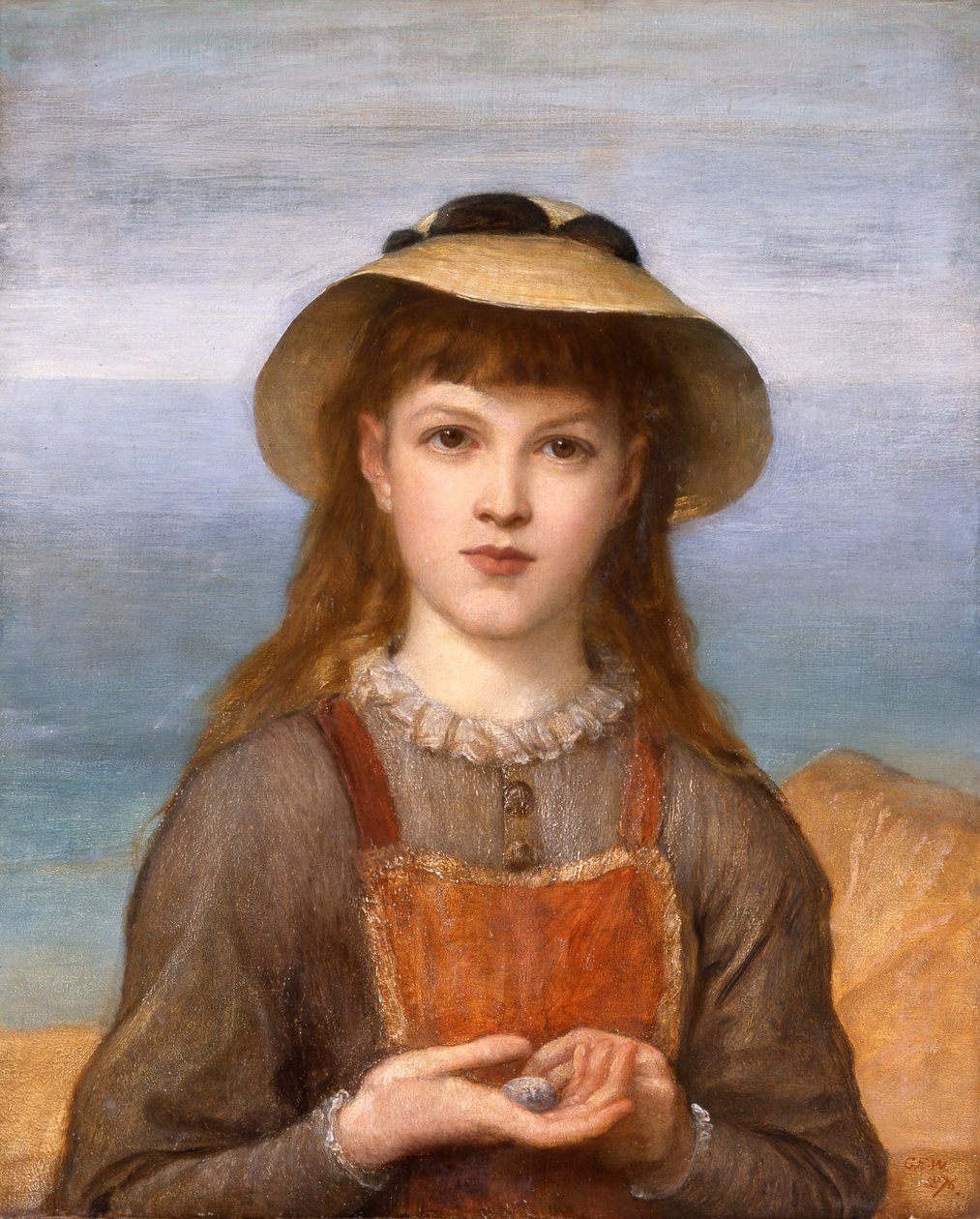 Tanulmány: Egy lány feje alkotó: George Frederic Watts