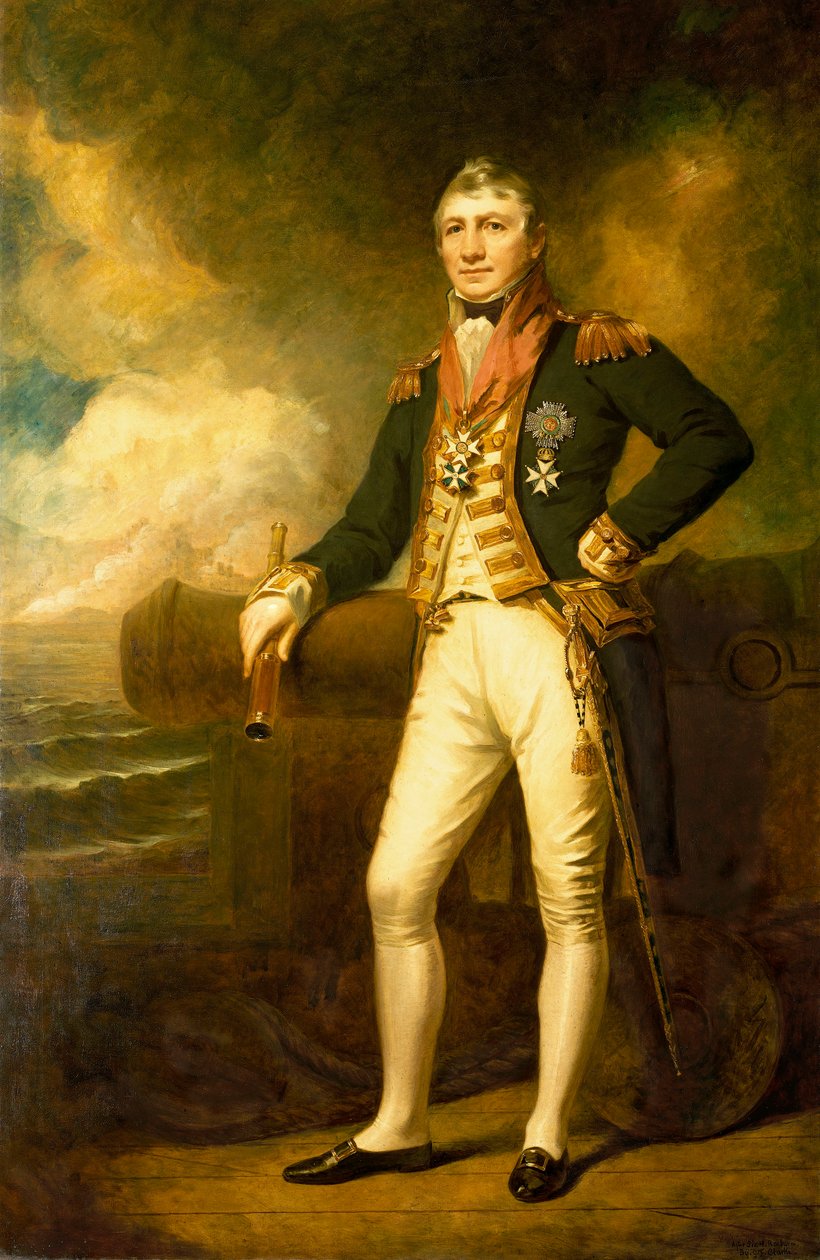 Sir David Milne admirális (1763-1845) alkotó: George Frederick Clarke