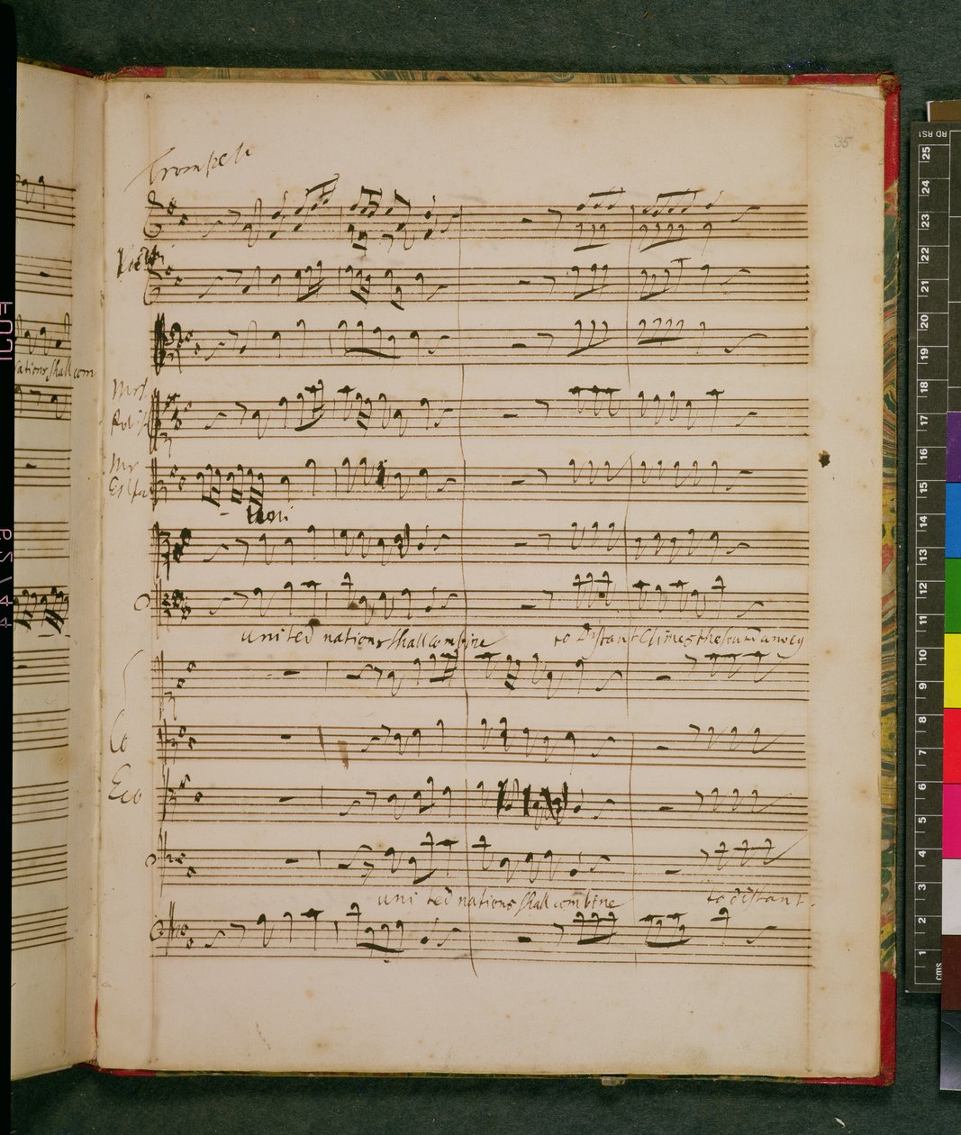 Eredeti kotta Händel születésnapi ódája Anna királynőhöz alkotó: George Frederick Handel