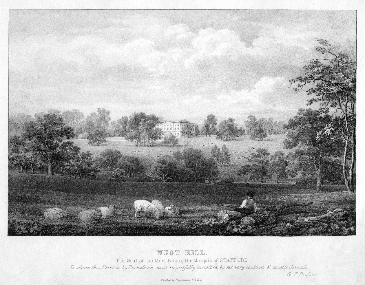 West Hill, Wandsworth közelében, London, 19. század. alkotó: George Frederick Prosser