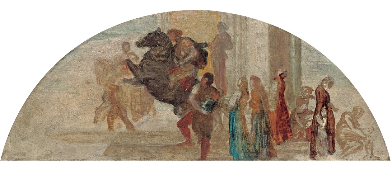 Kompozíciós vázlat egy kivitelezetlen falfestményhez alkotó: George Frederick Watts