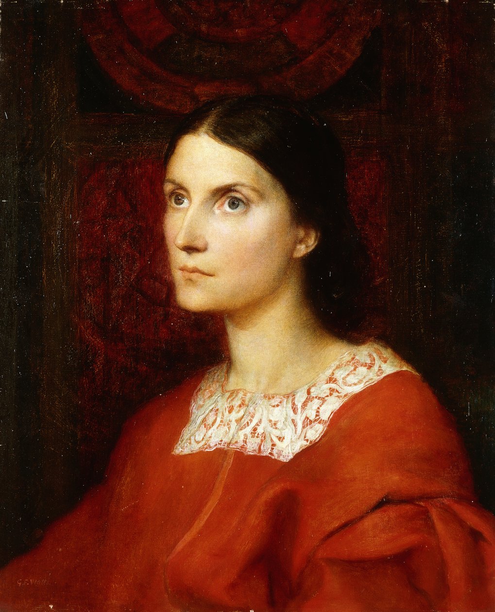 Lady Wolverton portréja, szül. Georgina Tufnell, alkotó: George Frederick Watts