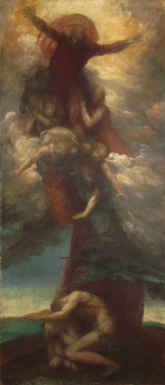 Ádám és Éva feljelentése, 1873-98 körül alkotó: George Frederick Watts