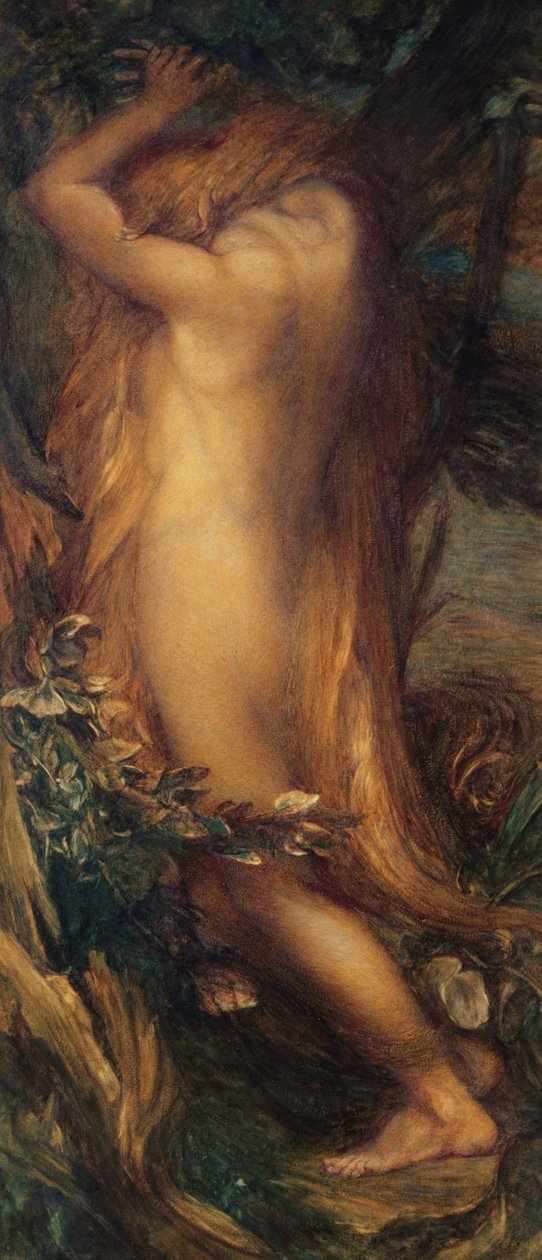 Eve Repentente, 1865-97 (vegyes technika, vászonra fektetett papír) alkotó: George Frederick after Watts
