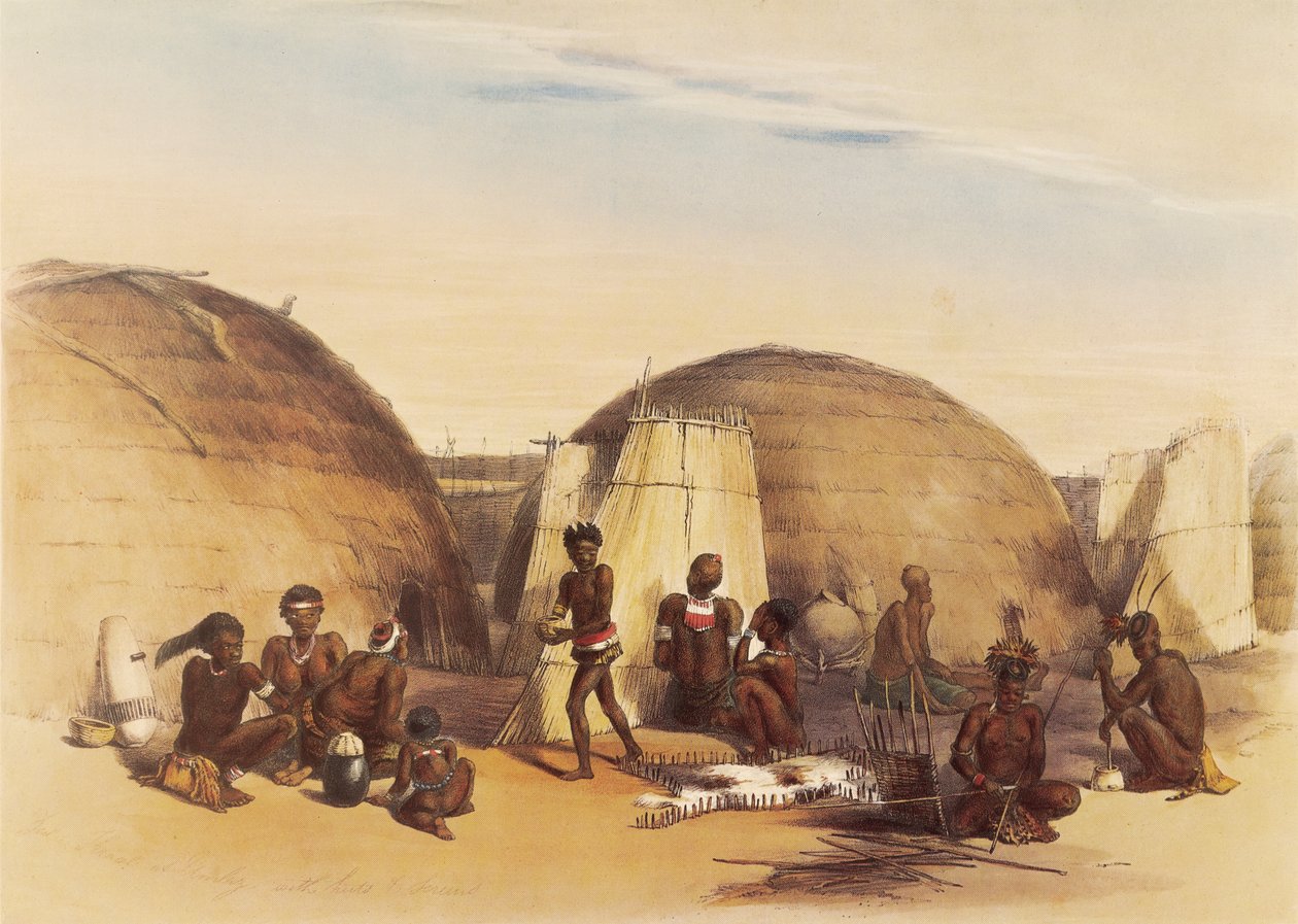 Élet egy zulu gyöngyben alkotó: George French Angas