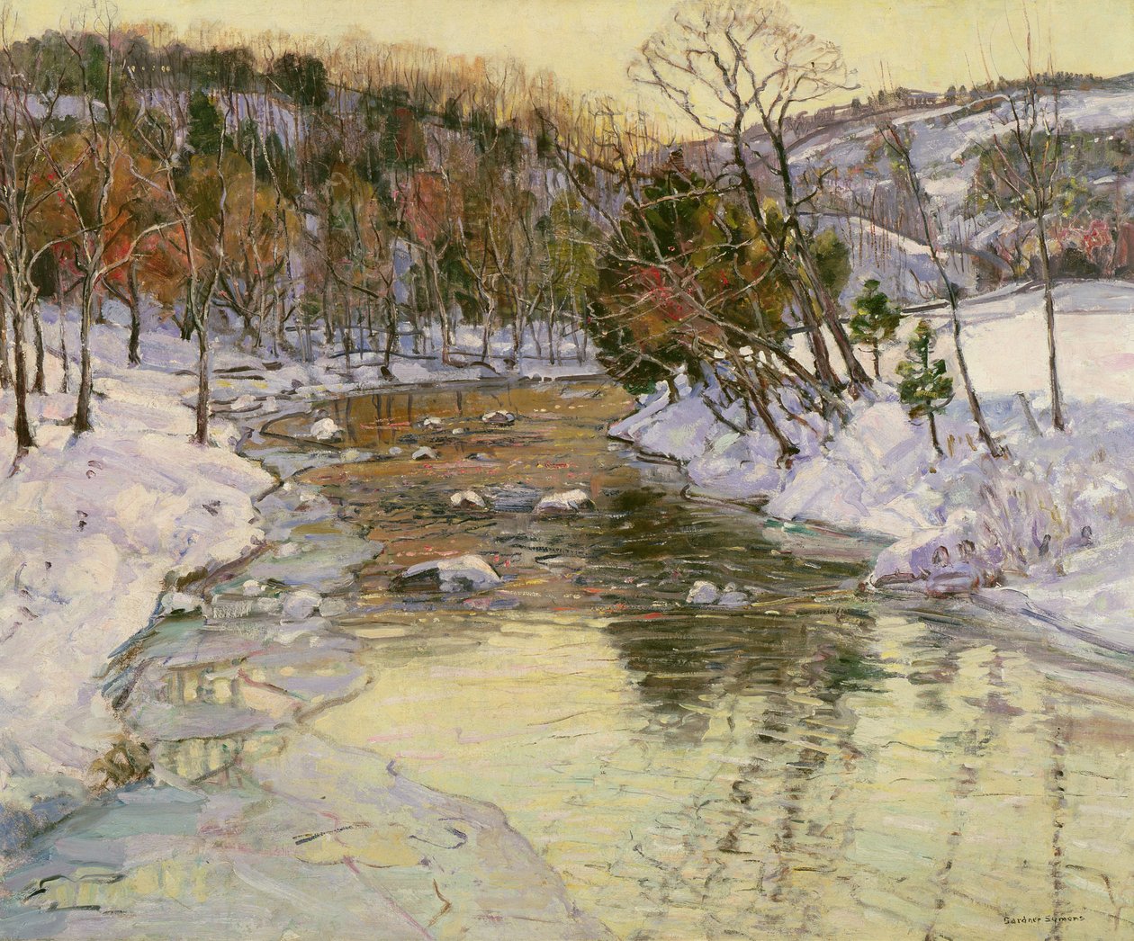 Téli táj alkotó: George Gardner Symons